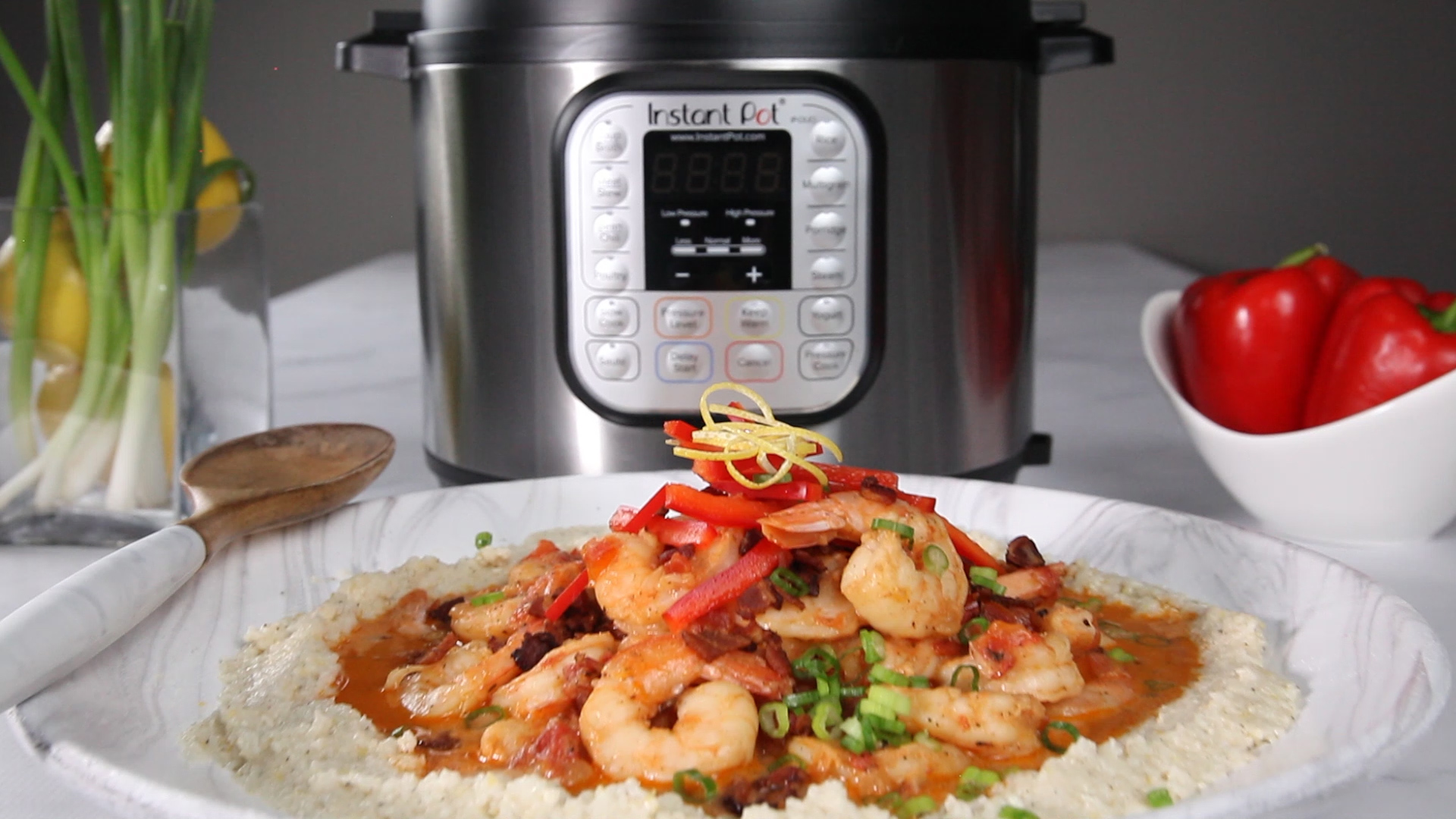 Instant Pot Southern Shrimp and Grits