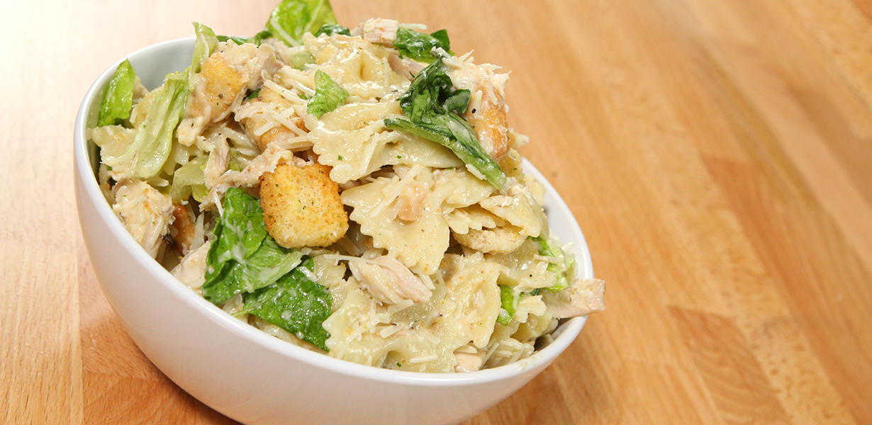 Bowtie Chicken Caesar Salad
